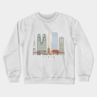 Tokyo V3 skyline poster Crewneck Sweatshirt